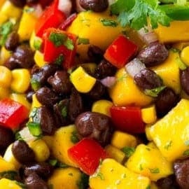 Mango Black Beans Salad.