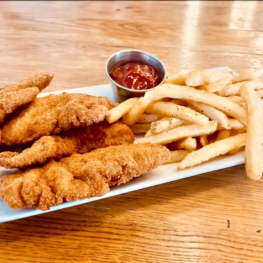 Chicken Fingers with French Fries.