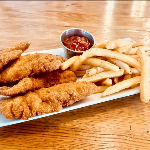 Chicken Fingers with French Fries.
