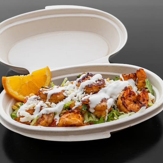 Cajun Grilled Shrimp Bowl.