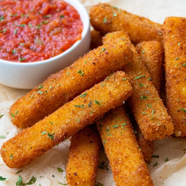 8 Mozzarella Sticks.