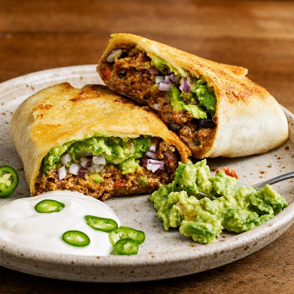 Chicken & Steak Burrito.
