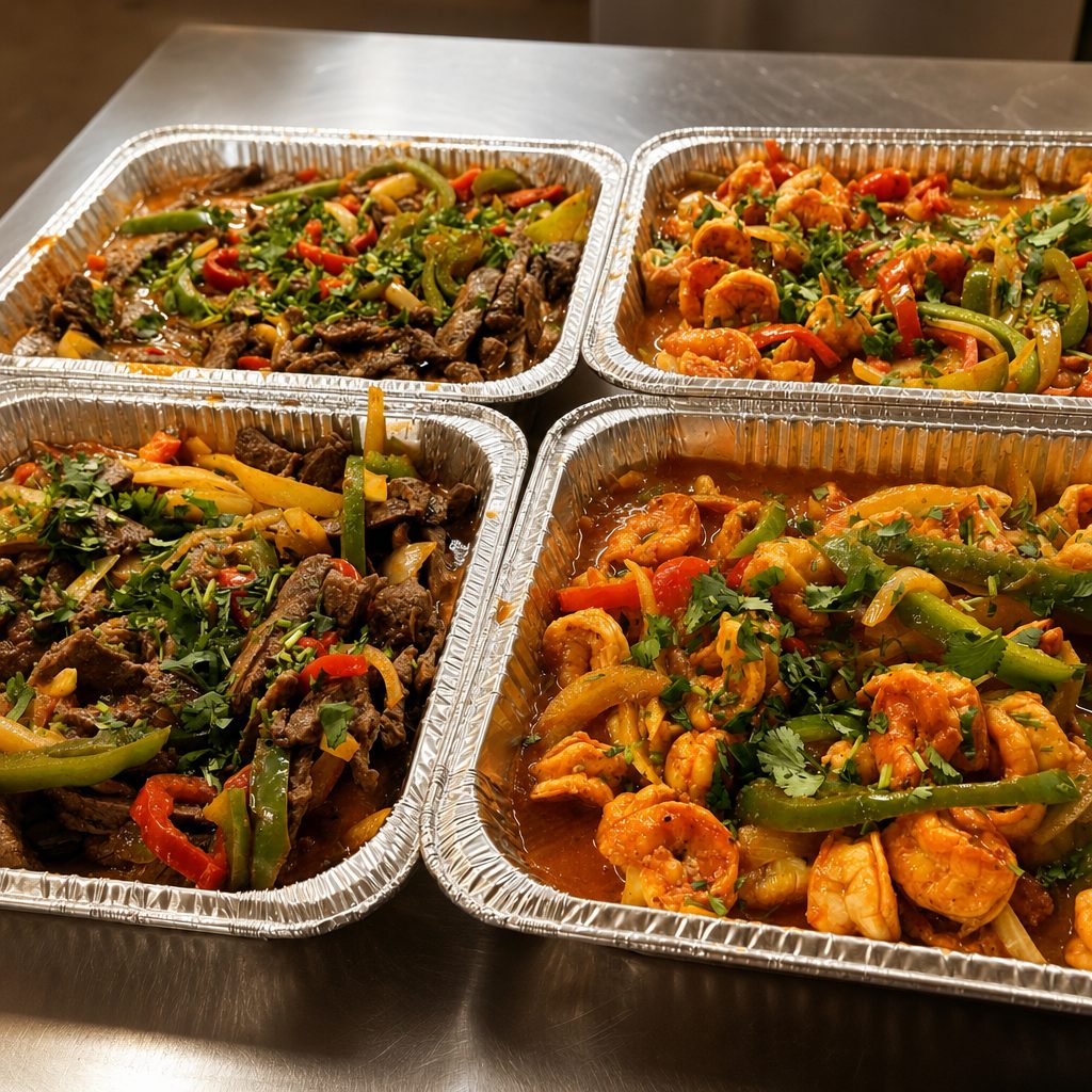 Shrimp Fajitas.