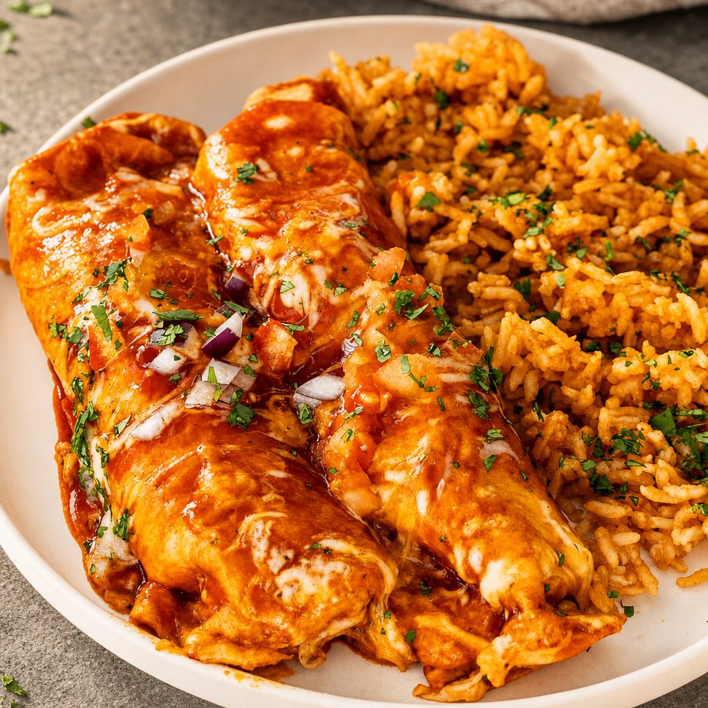 Vegetables Enchiladas.