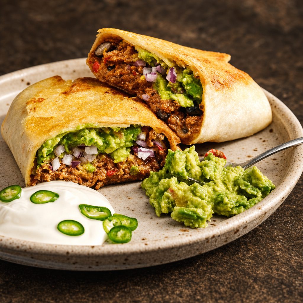 Shrimp & Steak Burrito.