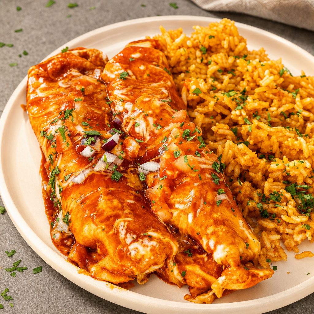 Chicken Enchiladas.