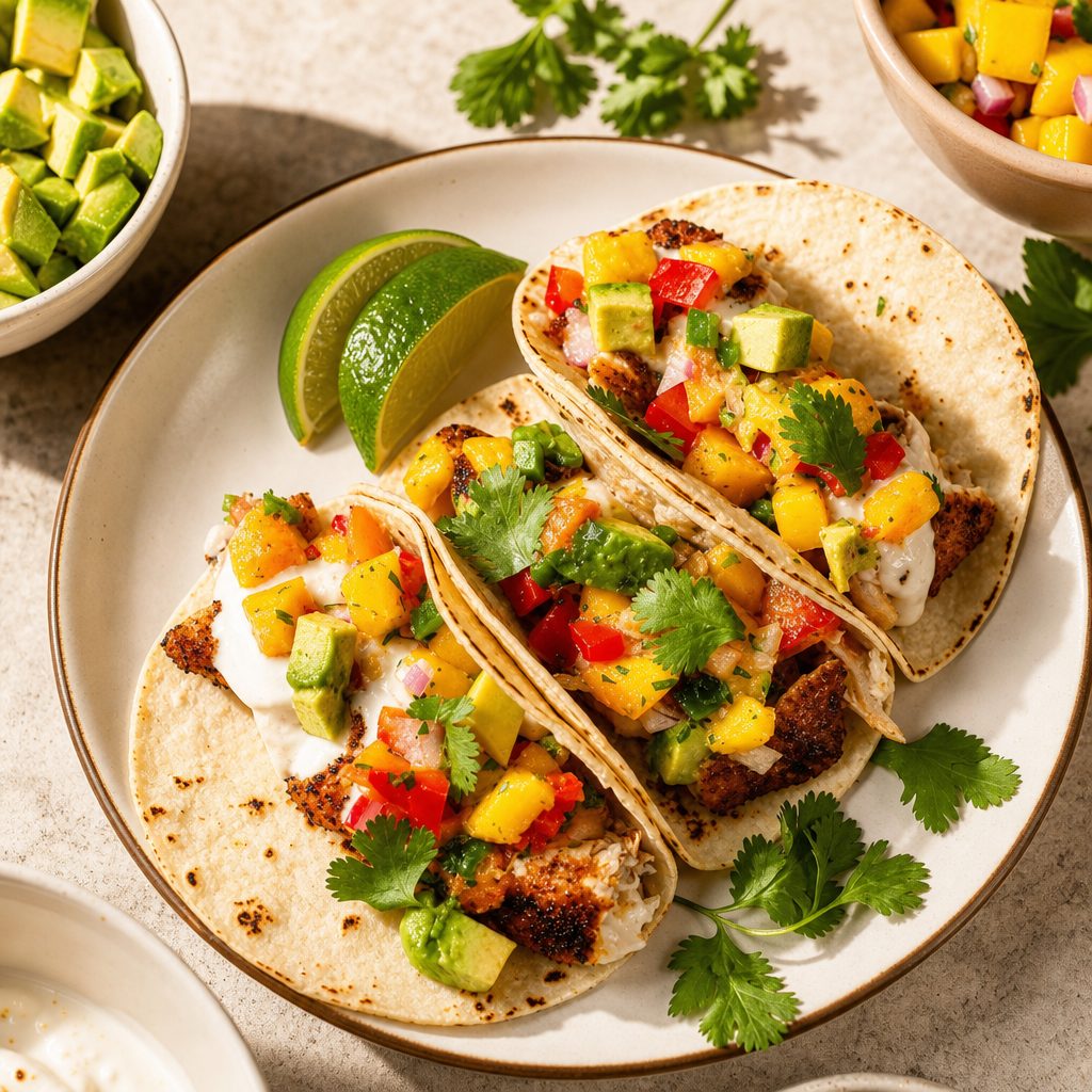 Snapper Fish Tacos.
