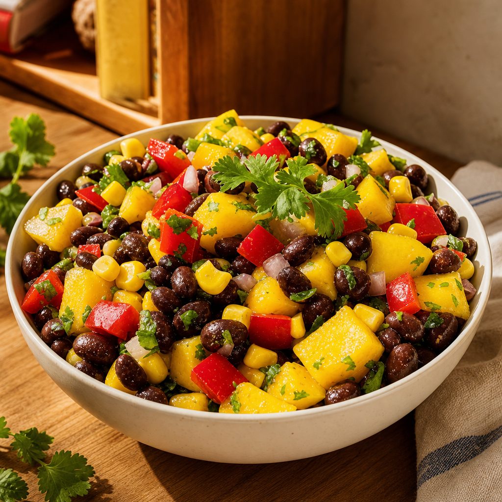 Mango Black Beans Salad.