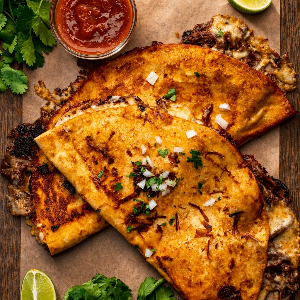Beef Birria Quesadillas.