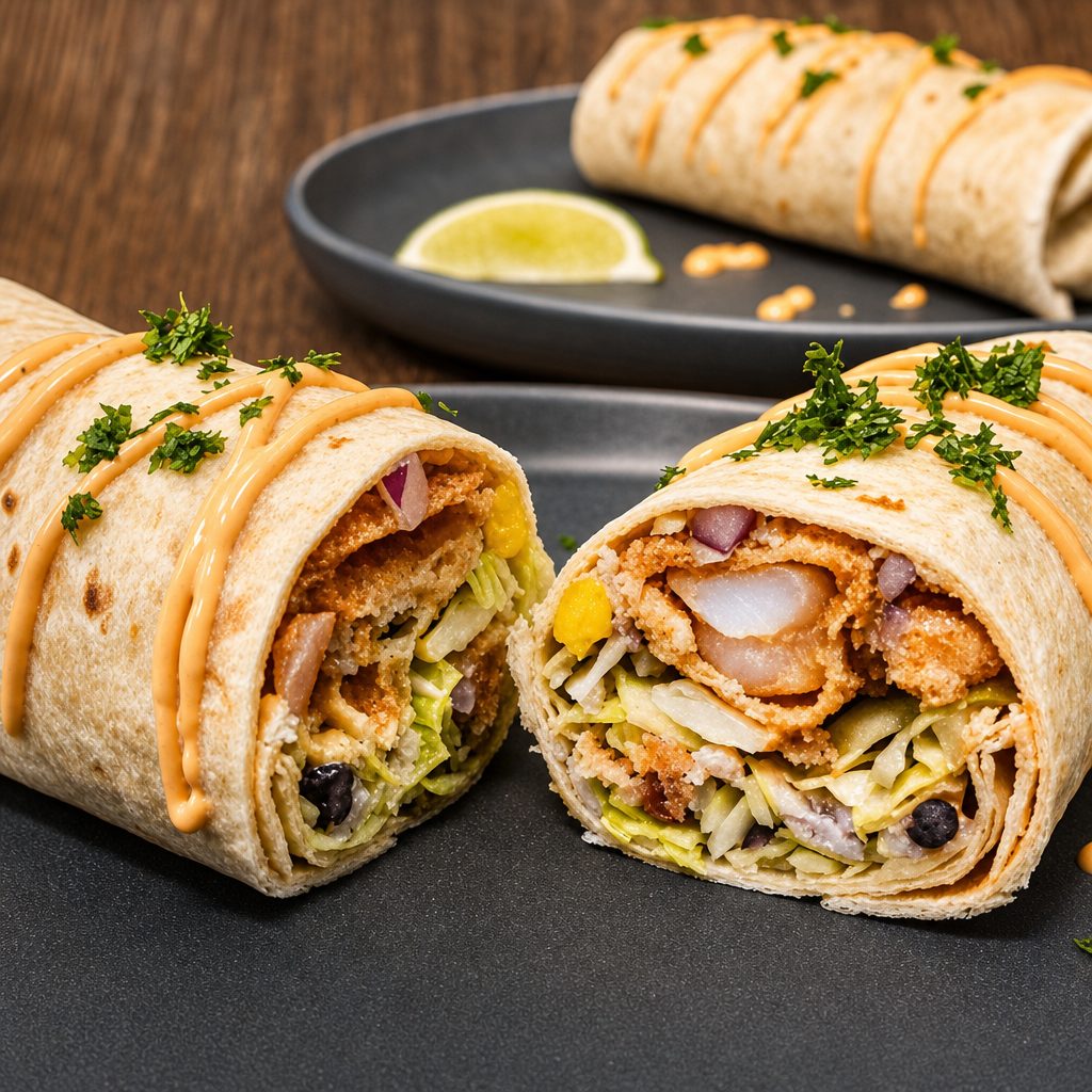 Grilled Shrimp Burrito.